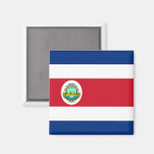 Nationale vlag Costa Rica - Costa Rica Magneet (Voorkant / Achterkant)