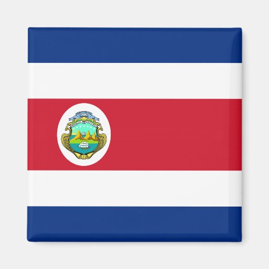 Nationale vlag Costa Rica - Costa Rica Magneet (Voorkant)