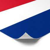 Nationale vlag Costa Rica - Costa Rica Poster (Hoek)