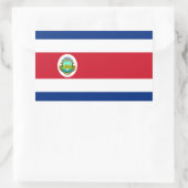 Nationale vlag Costa Rica - Costa Rica Rechthoekige Sticker (Tas)