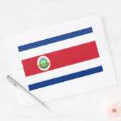 Nationale vlag Costa Rica - Costa Rica Rechthoekige Sticker (Envelop)