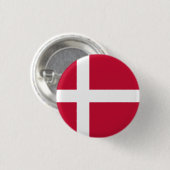 Nationale vlag Denemarken Ronde Button 3,2 Cm (Voorkant /achterkant)