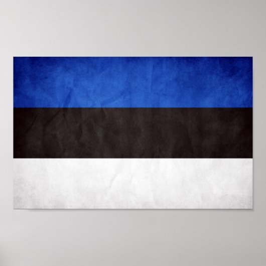 Nationale vlag Estland Poster (Voorkant)