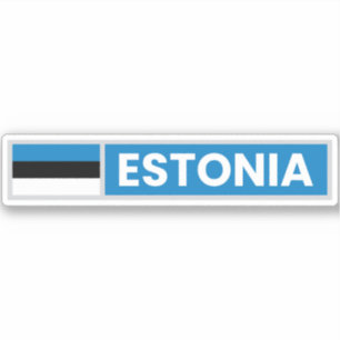 Nationale vlag Estland Sticker