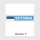Nationale vlag Estland Sticker (Vel)