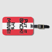 Nationale vlag Funny Patriotic Bagagelabel (Voorkant (horizontaal))