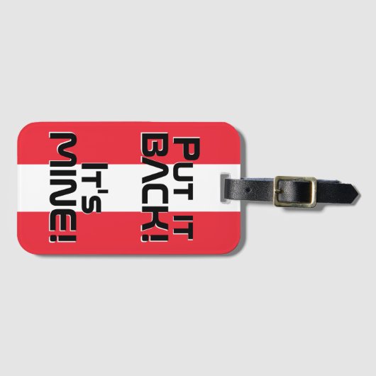 Nationale vlag Funny Patriotic Bagagelabel (Voorkant (horizontaal))