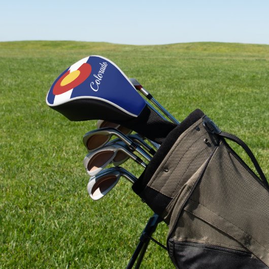 Nationale vlag gepersonaliseerde golfbestuurdersco golfheadcover (Insitu)