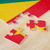 Nationale vlag Grenada Caraïben. Legpuzzel (Zijkant)