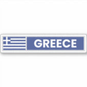 Nationale vlag Griekenland Sticker (Voorkant)