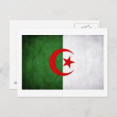 Nationale vlag Grunge Algerije Briefkaart (Voorkant / Achterkant)