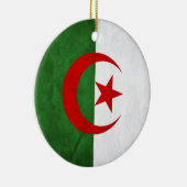 Nationale vlag Grunge Algerije Keramisch Ornament (Rechts)
