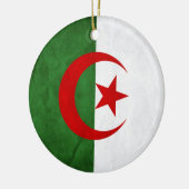 Nationale vlag Grunge Algerije Keramisch Ornament (Links)