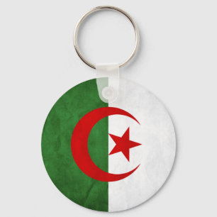 Nationale vlag Grunge Algerije Sleutelhanger
