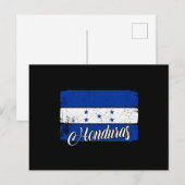 Nationale vlag Honduras Briefkaart (Voorkant / Achterkant)