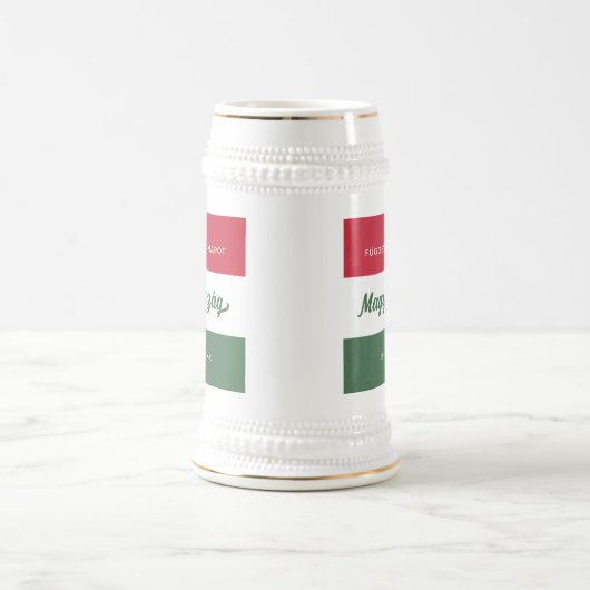 Nationale vlag Hongarije Onafhankelijkheidsdag Bierpul (Center)