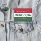 Nationale vlag Hongarije Onafhankelijkheidsdag Button (Insitu)