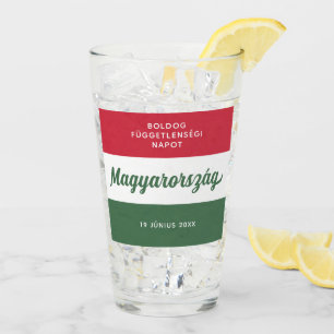 Nationale vlag Hongarije Onafhankelijkheidsdag Glas