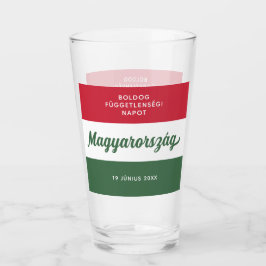 Nationale vlag Hongarije Onafhankelijkheidsdag Glas