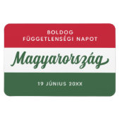 Nationale vlag Hongarije Onafhankelijkheidsdag Magneet (Horizontaal)