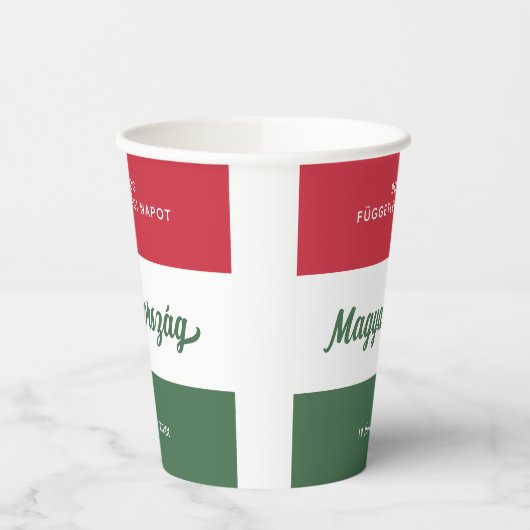 Nationale vlag Hongarije Onafhankelijkheidsdag Papieren Bekers (Links)