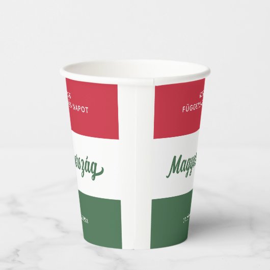 Nationale vlag Hongarije Onafhankelijkheidsdag Papieren Bekers (Rechts)