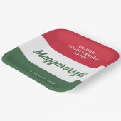 Nationale vlag Hongarije Onafhankelijkheidsdag Papieren Bordje (Gebogen)