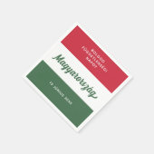 Nationale vlag Hongarije Onafhankelijkheidsdag Servet (Hoek)