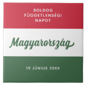 Nationale vlag Hongarije Onafhankelijkheidsdag Tegeltje (Voorkant)