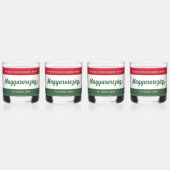 Nationale vlag Hongarije Onafhankelijkheidsdag Whisky Glas (Voorkant)