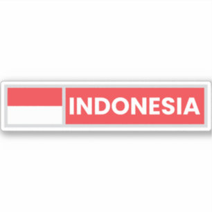 Nationale vlag Indonesië Sticker