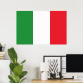 Nationale vlag Italië Poster (Thuiskantoor)