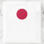 Nationale vlag Japan Ovale Sticker (Tas)