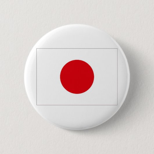 Nationale vlag Japan Ronde Button 5,7 Cm (Voorkant)