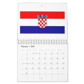 Nationale vlag Kroatië Kalender (Feb 2027)