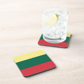 Nationale vlag Litouwen Bier Onderzetter (Rechterzijde)