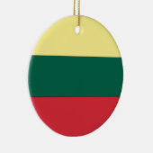 Nationale vlag Litouwen Keramisch Ornament (Rechts)