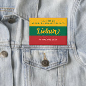 Nationale vlag Litouwen Onafhankelijkheidsdag Button (Insitu)