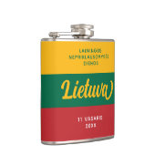 Nationale vlag Litouwen Onafhankelijkheidsdag Heupfles (Rechts)