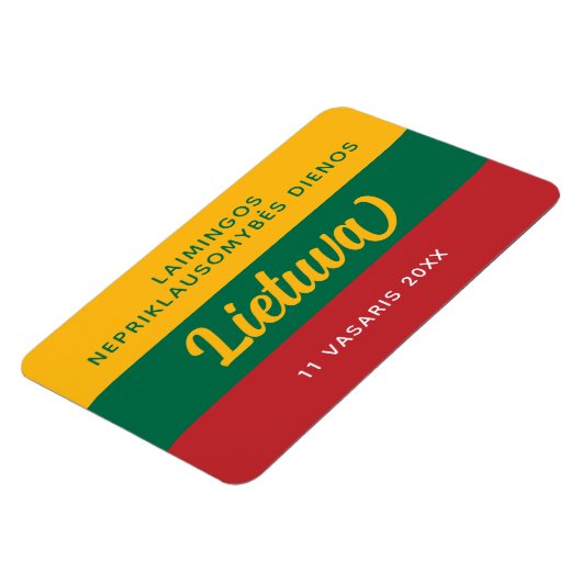 Nationale vlag Litouwen Onafhankelijkheidsdag Magneet (Linkerzijde)