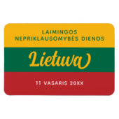 Nationale vlag Litouwen Onafhankelijkheidsdag Magneet (Horizontaal)
