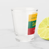 Nationale vlag Litouwen Onafhankelijkheidsdag Shot Glas (Links)