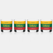 Nationale vlag Litouwen Onafhankelijkheidsdag Whisky Glas (Voorkant)