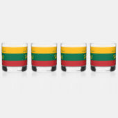 Nationale vlag Litouwen Onafhankelijkheidsdag Whisky Glas (Links)