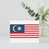 Nationale vlag Maleisië Briefkaart (Staand voorkant)