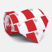 Nationale vlag Malta Stropdas (Opgerold)