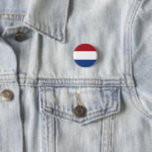 Nationale vlag Nederland Ronde Button 3,2 Cm (In situ)
