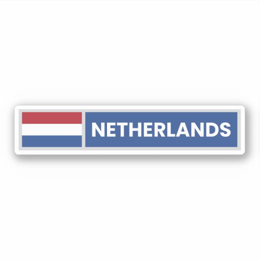 Nationale vlag Nederland Sticker (Voorkant)
