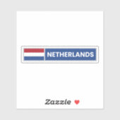 Nationale vlag Nederland Sticker (Vel)