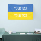 Nationale vlag Oekraïne - Aangepast Oekraïne Spandoek (Beurs)